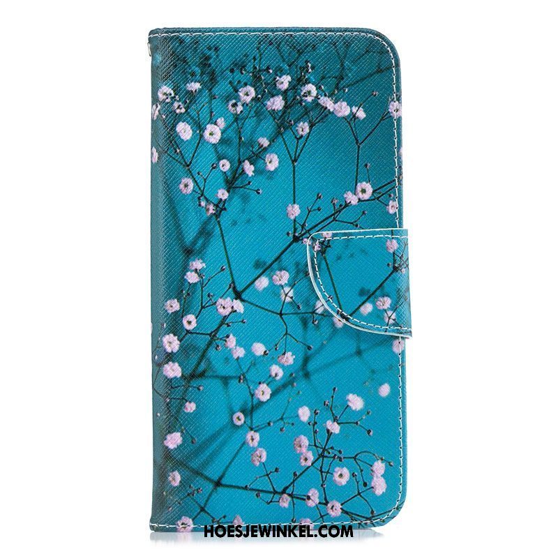 Huawei Mate 20 Hoesje Mooie Folio Mobiele Telefoon, Huawei Mate 20 Hoesje Blauw Leren Etui