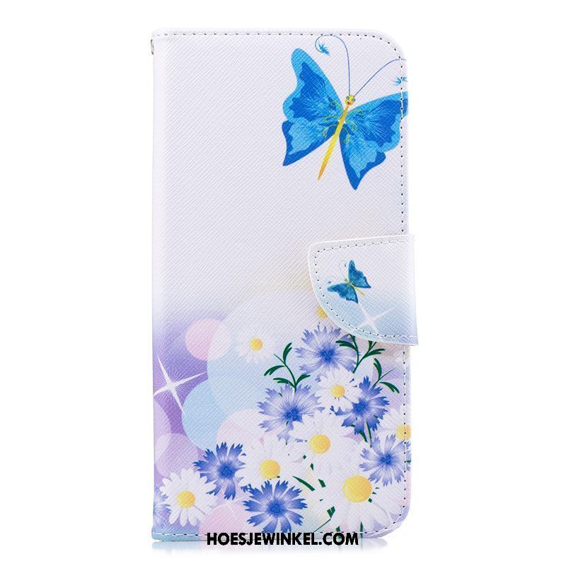 Huawei Mate 20 Hoesje Mooie Folio Mobiele Telefoon, Huawei Mate 20 Hoesje Blauw Leren Etui