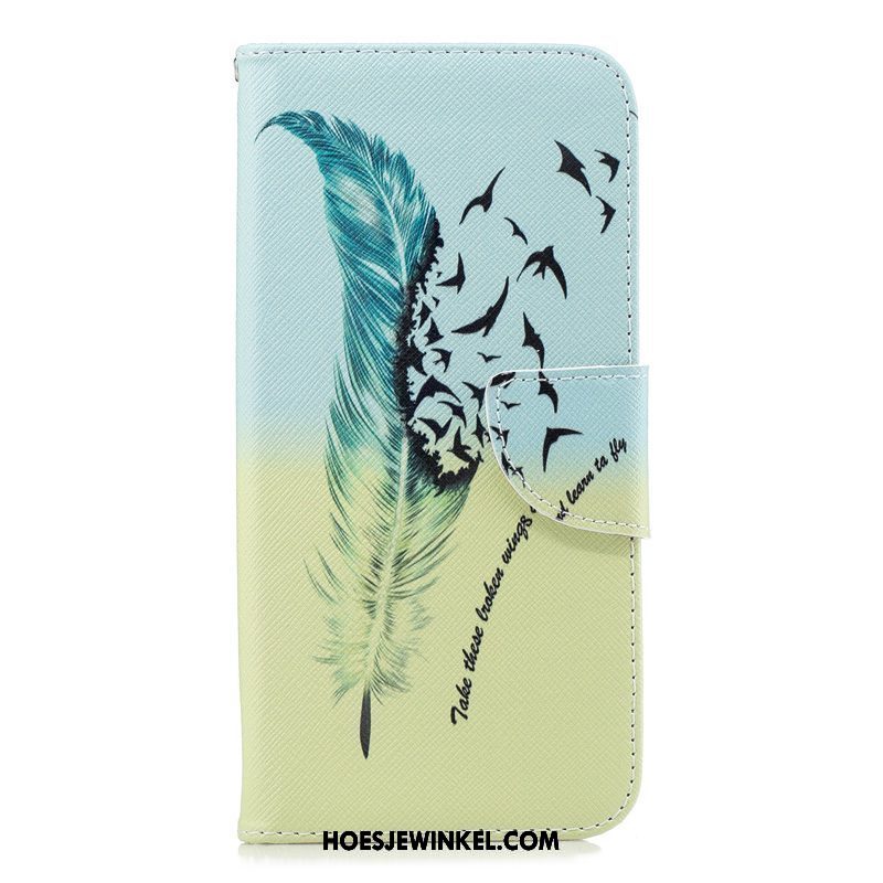 Huawei Mate 20 Hoesje Mooie Folio Mobiele Telefoon, Huawei Mate 20 Hoesje Blauw Leren Etui