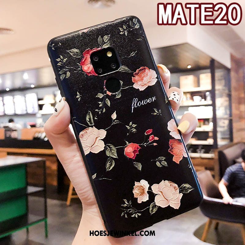 Huawei Mate 20 Hoesje Opknoping Nek Bloemen Vers, Huawei Mate 20 Hoesje Mobiele Telefoon Schrobben