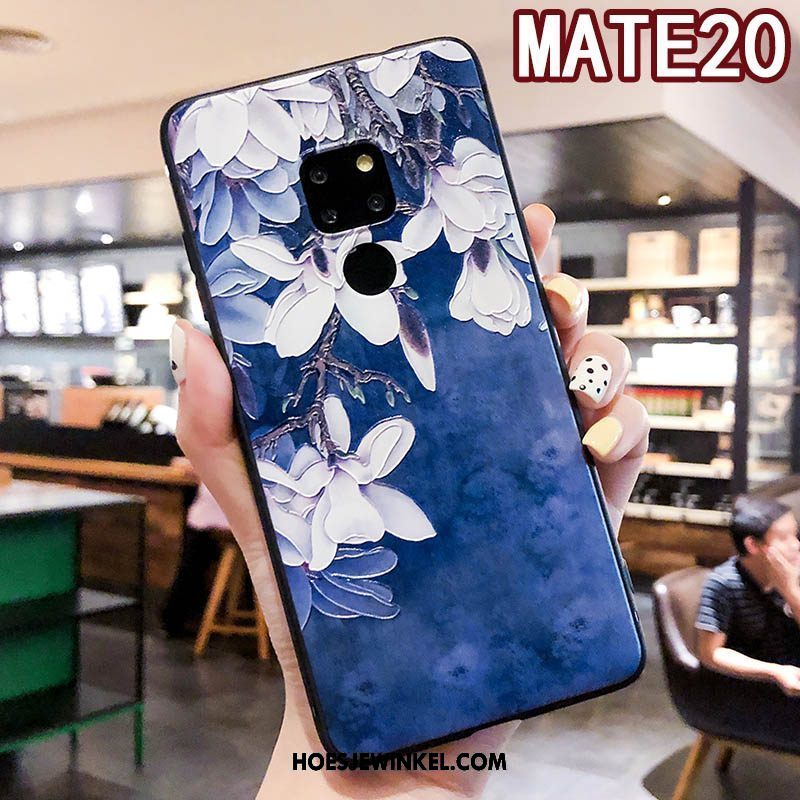 Huawei Mate 20 Hoesje Opknoping Nek Bloemen Vers, Huawei Mate 20 Hoesje Mobiele Telefoon Schrobben