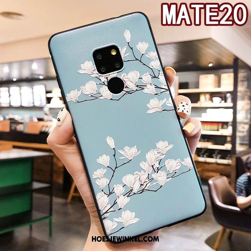 Huawei Mate 20 Hoesje Opknoping Nek Bloemen Vers, Huawei Mate 20 Hoesje Mobiele Telefoon Schrobben