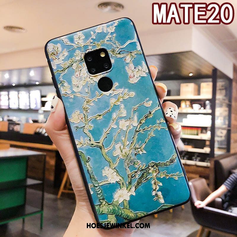 Huawei Mate 20 Hoesje Opknoping Nek Bloemen Vers, Huawei Mate 20 Hoesje Mobiele Telefoon Schrobben