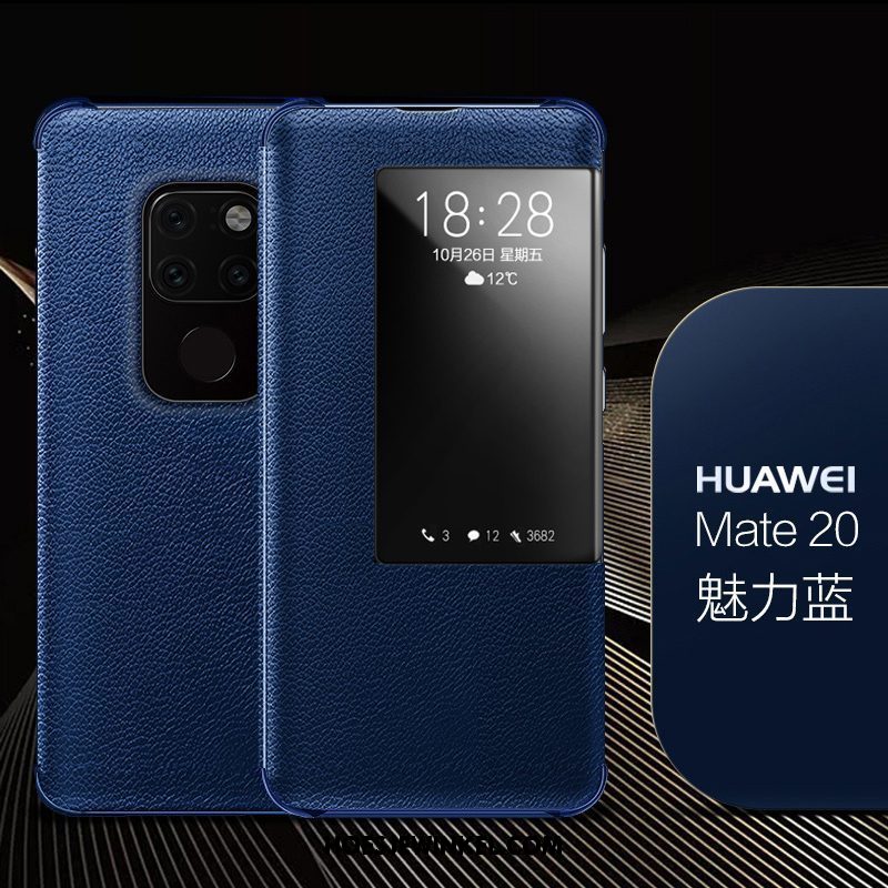 Huawei Mate 20 Hoesje Persoonlijk Folio Leren Etui, Huawei Mate 20 Hoesje Bedrijf Bescherming