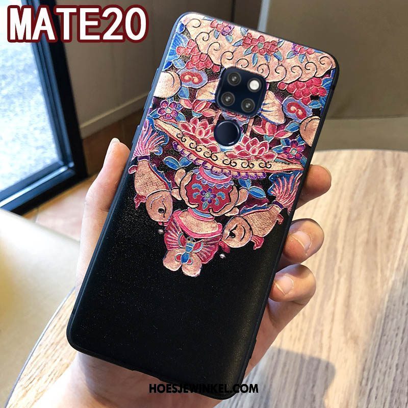 Huawei Mate 20 Hoesje Persoonlijk Siliconen Paleis, Huawei Mate 20 Hoesje Zwart Zacht