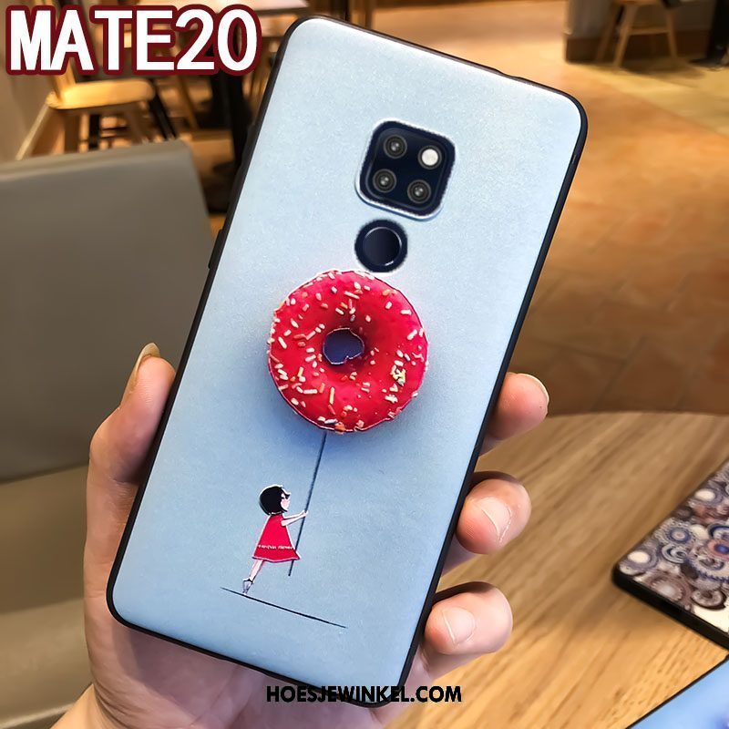 Huawei Mate 20 Hoesje Scheppend Anti-fall Zacht, Huawei Mate 20 Hoesje Ring Mobiele Telefoon