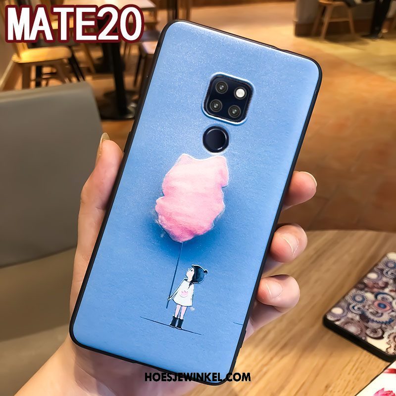 Huawei Mate 20 Hoesje Scheppend Anti-fall Zacht, Huawei Mate 20 Hoesje Ring Mobiele Telefoon