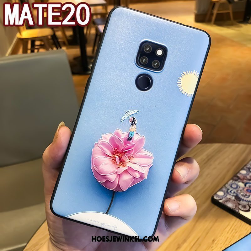 Huawei Mate 20 Hoesje Scheppend Anti-fall Zacht, Huawei Mate 20 Hoesje Ring Mobiele Telefoon