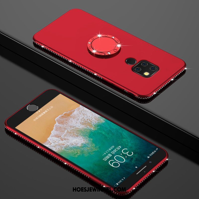 Huawei Mate 20 Hoesje Scheppend Persoonlijk Hoes, Huawei Mate 20 Hoesje Rood Anti-fall