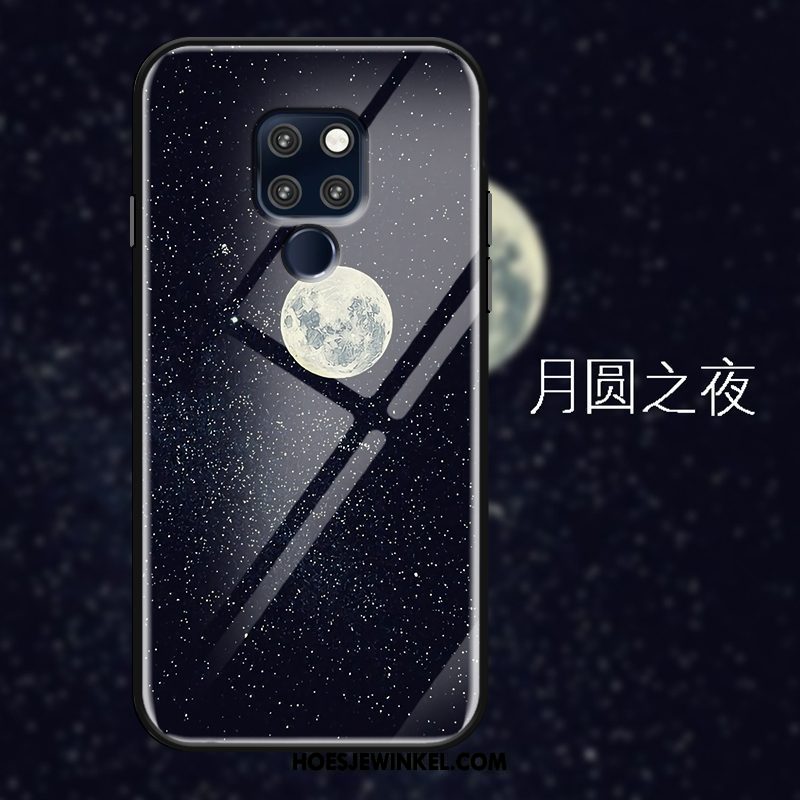 Huawei Mate 20 Hoesje Spiegel Anti-fall Bescherming, Huawei Mate 20 Hoesje Zwart Scheppend