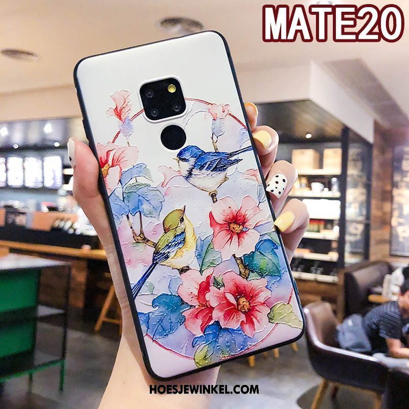 Huawei Mate 20 Hoesje Zacht Blauw Ring, Huawei Mate 20 Hoesje Schrobben Nieuw