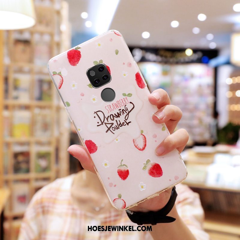 Huawei Mate 20 Hoesje Zacht Mobiele Telefoon Lovers, Huawei Mate 20 Hoesje Doorzichtig Mooie