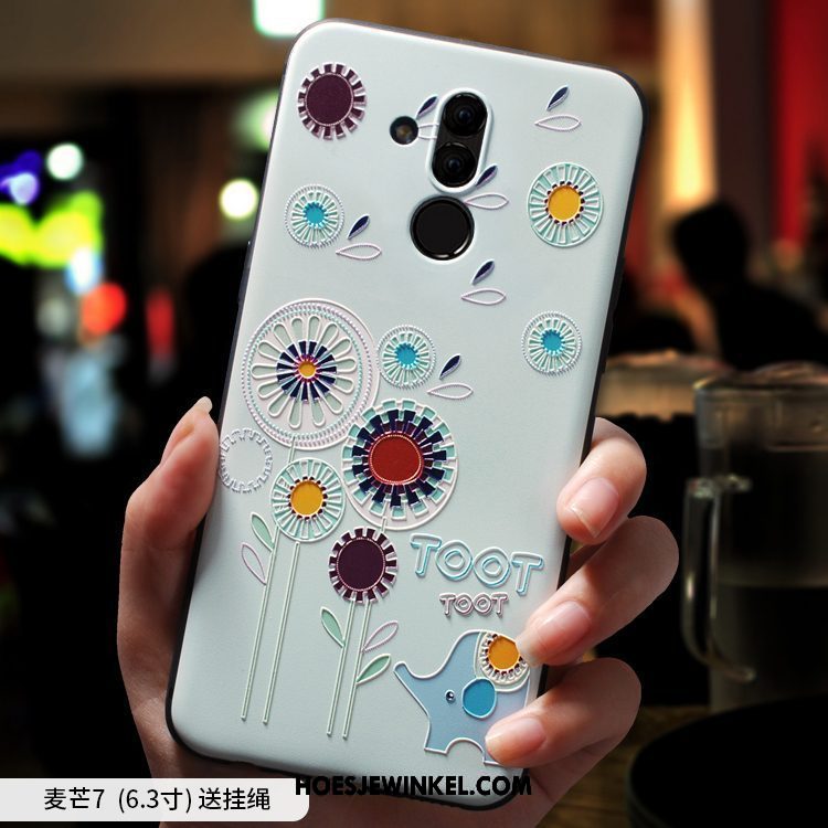 Huawei Mate 20 Lite Hoesje Blauw Anti-fall Trend, Huawei Mate 20 Lite Hoesje Bescherming Schrobben