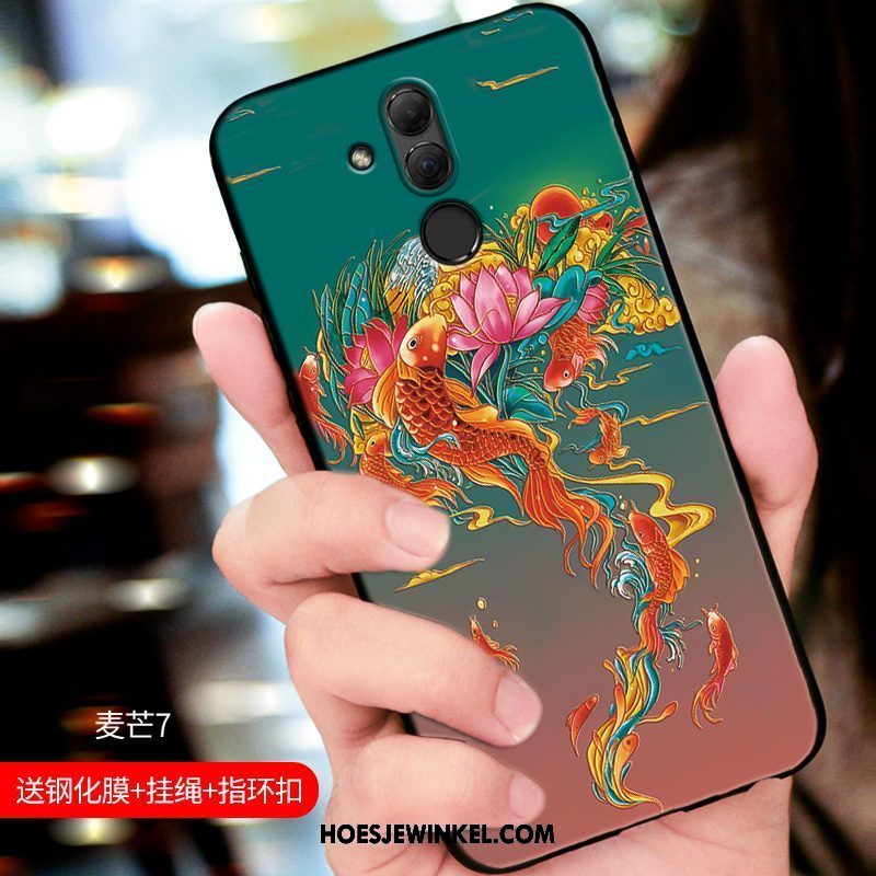 Huawei Mate 20 Lite Hoesje Blauw Nieuw All Inclusive, Huawei Mate 20 Lite Hoesje Persoonlijk Hoes