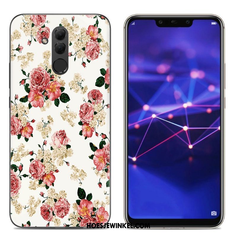 Huawei Mate 20 Lite Hoesje Hoes Zacht Scheppend, Huawei Mate 20 Lite Hoesje Grijs Spotprent