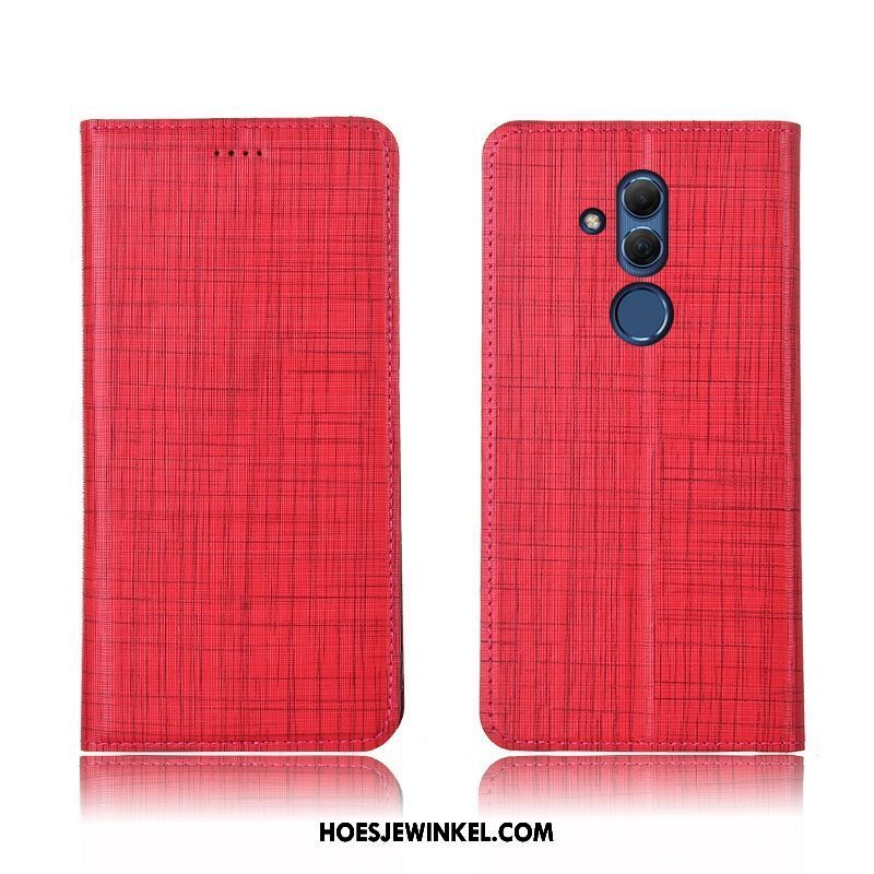 Huawei Mate 20 Lite Hoesje Mobiele Telefoon Zacht Bescherming, Huawei Mate 20 Lite Hoesje Hoes Leren Etui Braun