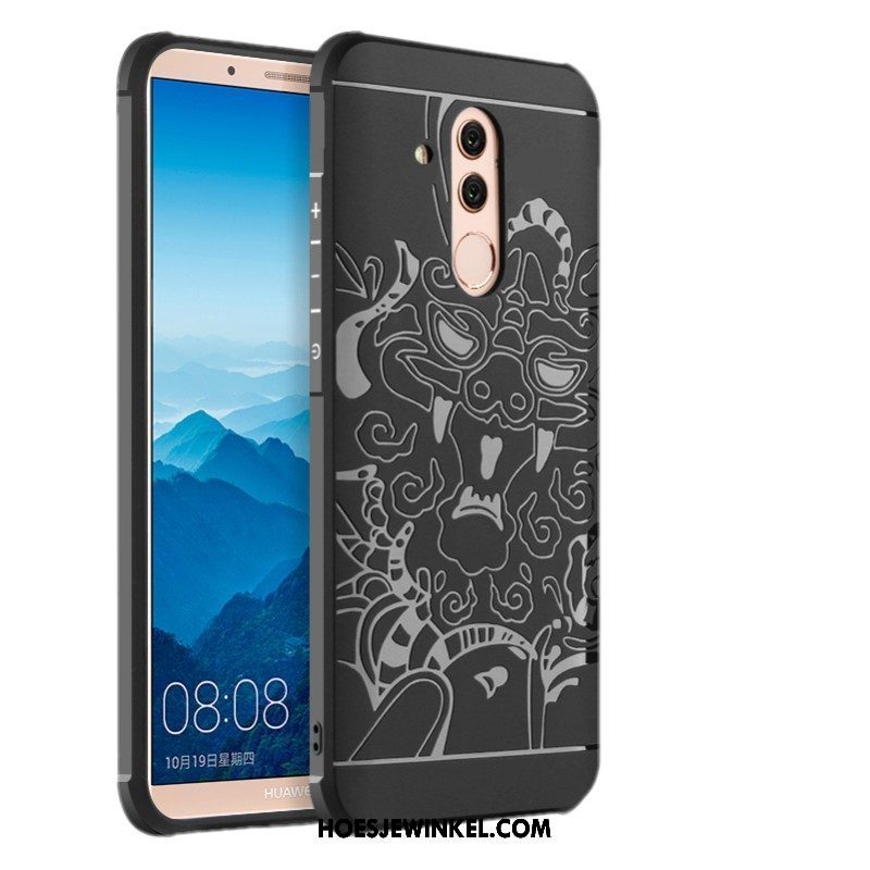 Huawei Mate 20 Lite Hoesje Reliëf Bescherming Gasbag, Huawei Mate 20 Lite Hoesje Hoes Zacht