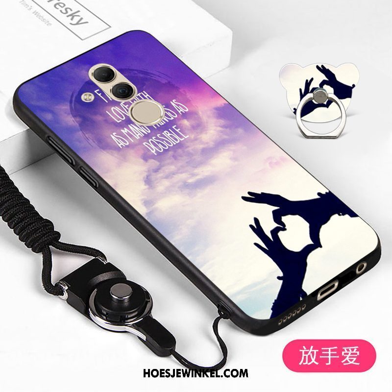 Huawei Mate 20 Lite Hoesje Spotprent Hanger Super Schattig, Huawei Mate 20 Lite Hoesje Bescherming Anti-fall