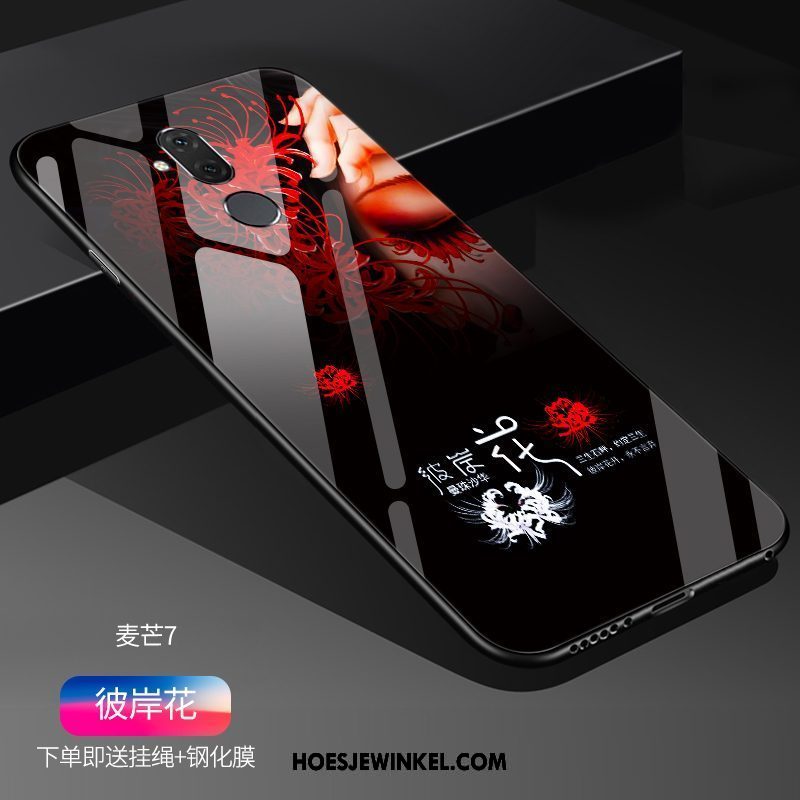 Huawei Mate 20 Lite Hoesje Zacht Glas Mobiele Telefoon, Huawei Mate 20 Lite Hoesje Spiegel Net Red