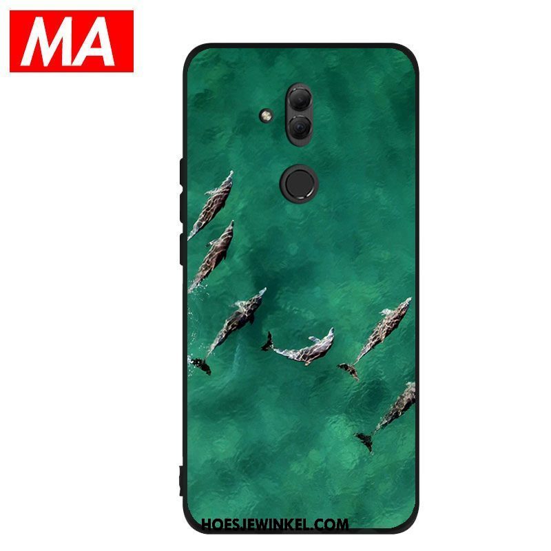 Huawei Mate 20 Lite Hoesje Zacht Mobiele Telefoon Blauw, Huawei Mate 20 Lite Hoesje Siliconen Hoes