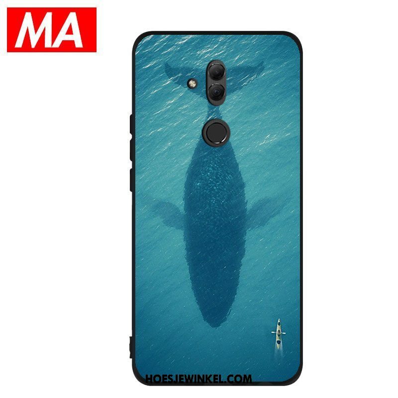 Huawei Mate 20 Lite Hoesje Zacht Mobiele Telefoon Blauw, Huawei Mate 20 Lite Hoesje Siliconen Hoes