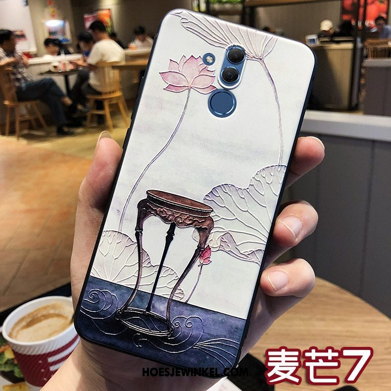 Huawei Mate 20 Lite Hoesje Zacht Ring All Inclusive, Huawei Mate 20 Lite Hoesje Bescherming Hanger