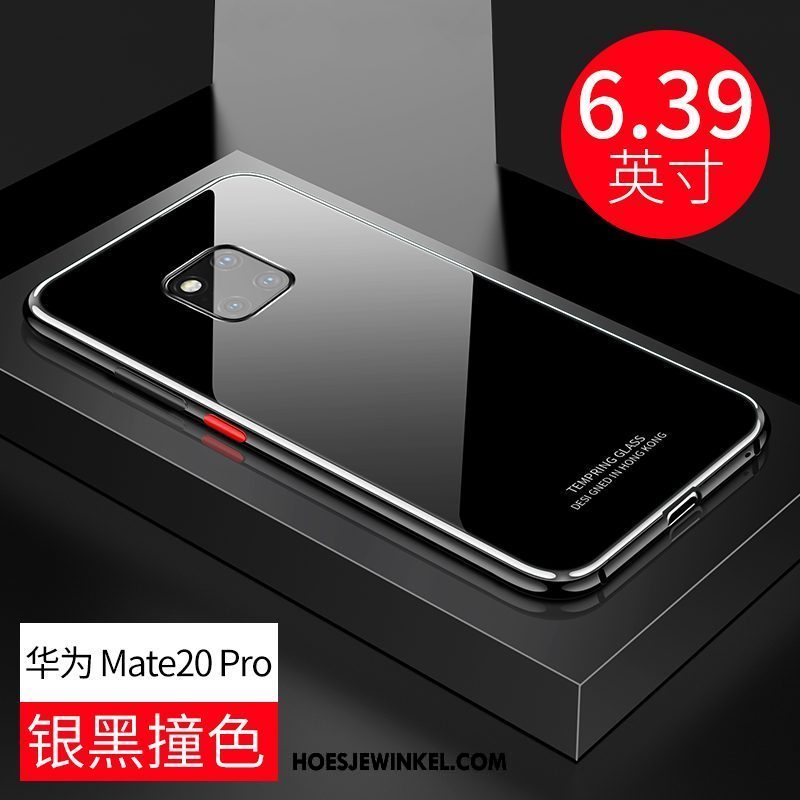 Huawei Mate 20 Pro Hoesje Anti-fall Metaal Hard, Huawei Mate 20 Pro Hoesje All Inclusive Omlijsting Beige