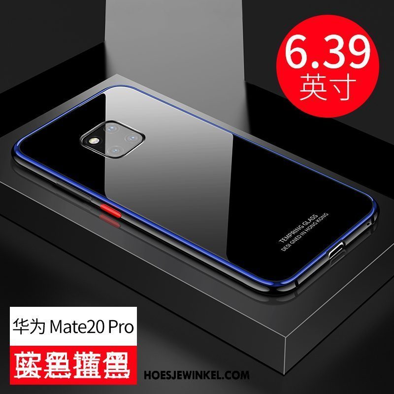 Huawei Mate 20 Pro Hoesje Glas Zwart Nieuw, Huawei Mate 20 Pro Hoesje Omlijsting All Inclusive