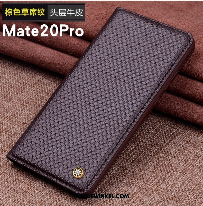 Huawei Mate 20 Pro Hoesje Grote Mobiele Telefoon Zwart, Huawei Mate 20 Pro Hoesje Bescherming Hoes Braun