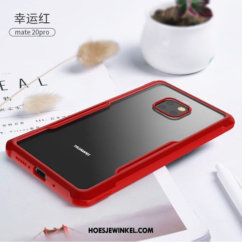Huawei Mate 20 Pro Hoesje Lichte En Dun Hoes Siliconen, Huawei Mate 20 Pro Hoesje Gasbag Doorzichtig