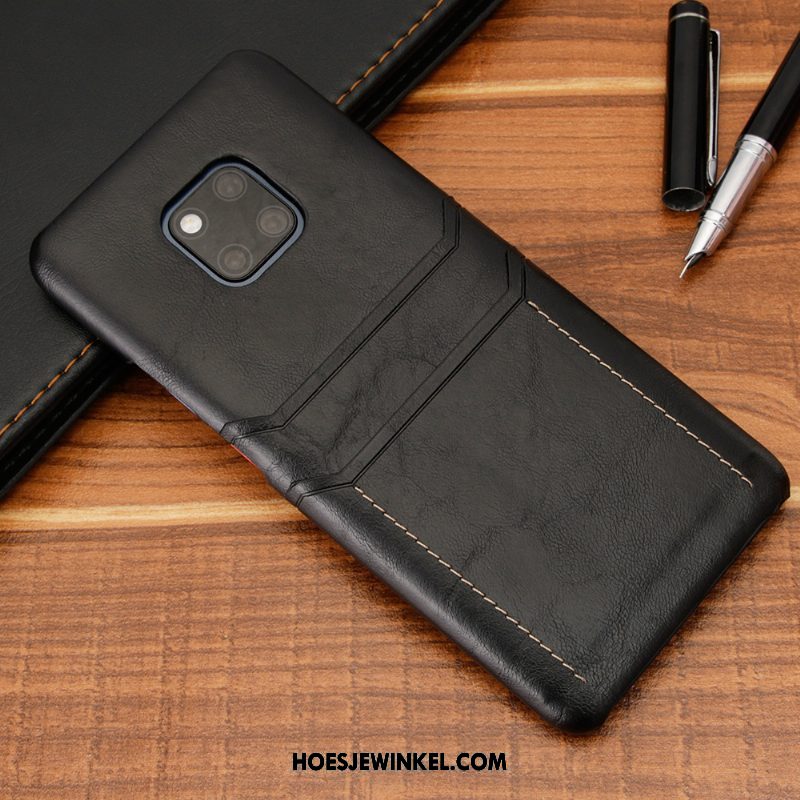Huawei Mate 20 Pro Hoesje Mobiele Telefoon Leren Etui Dun, Huawei Mate 20 Pro Hoesje Braun