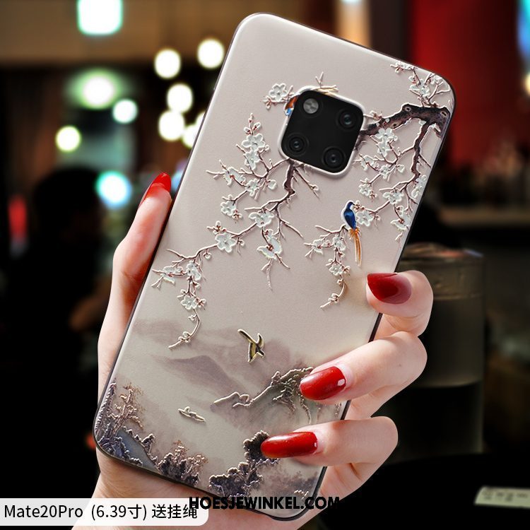 Huawei Mate 20 Pro Hoesje Schrobben Bescherming Trendy Merk, Huawei Mate 20 Pro Hoesje Hanger Mobiele Telefoon