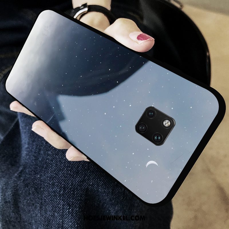 Huawei Mate 20 Pro Hoesje Spiegel Mobiele Telefoon Persoonlijk, Huawei Mate 20 Pro Hoesje Blauw Dun