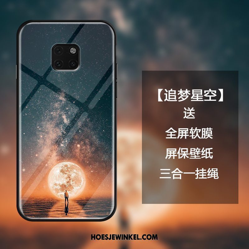 Huawei Mate 20 Rs Hoesje All Inclusive Donkerblauw Scheppend, Huawei Mate 20 Rs Hoesje Anti-fall Trend