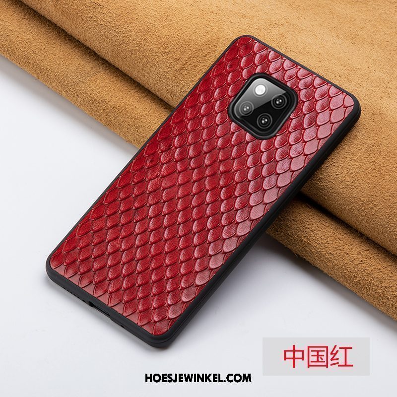 Huawei Mate 20 Rs Hoesje Leren Etui Bescherming Anti-fall, Huawei Mate 20 Rs Hoesje Mode Trendy Merk