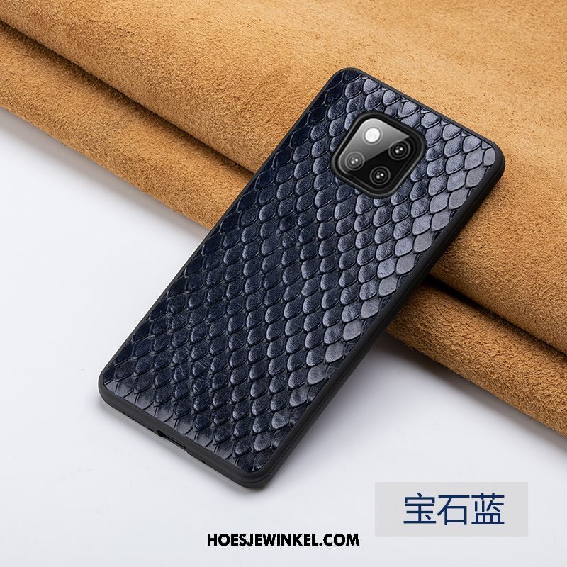 Huawei Mate 20 Rs Hoesje Leren Etui Bescherming Anti-fall, Huawei Mate 20 Rs Hoesje Mode Trendy Merk