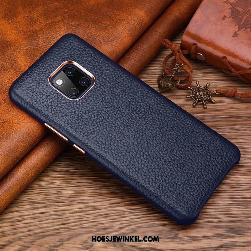 Huawei Mate 20 Rs Hoesje Mobiele Telefoon Leren Etui Dun, Huawei Mate 20 Rs Hoesje Echte Rood