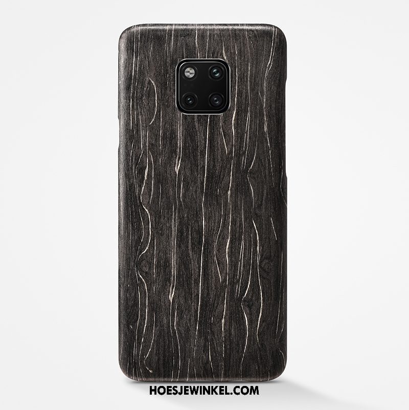 Huawei Mate 20 Rs Hoesje Persoonlijk Bescherming Zwart, Huawei Mate 20 Rs Hoesje Hout Anti-fall