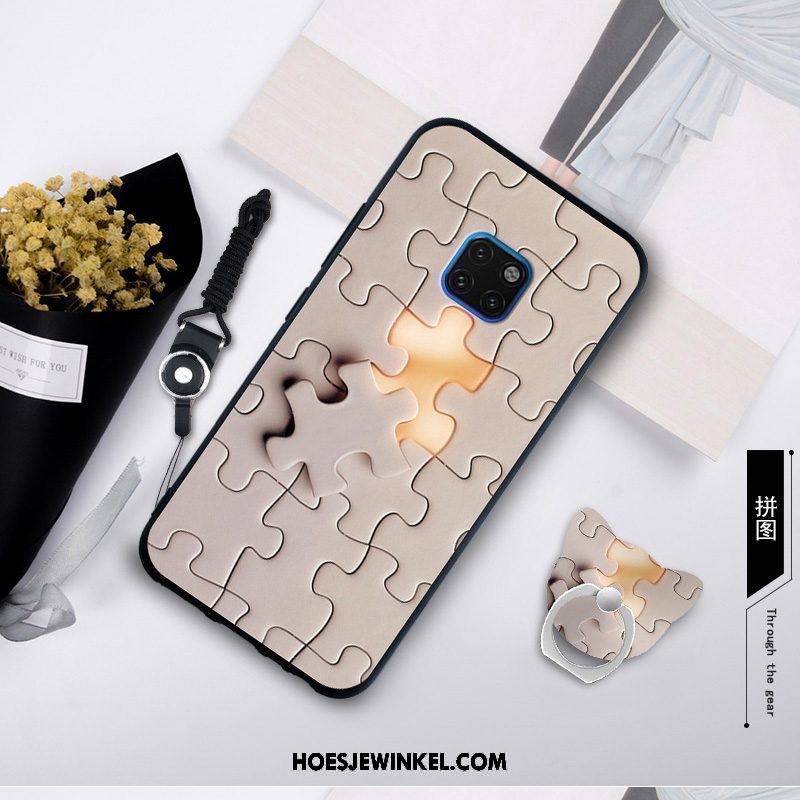 Huawei Mate 20 Rs Hoesje Persoonlijk Siliconen Wit, Huawei Mate 20 Rs Hoesje Kunst Hanger