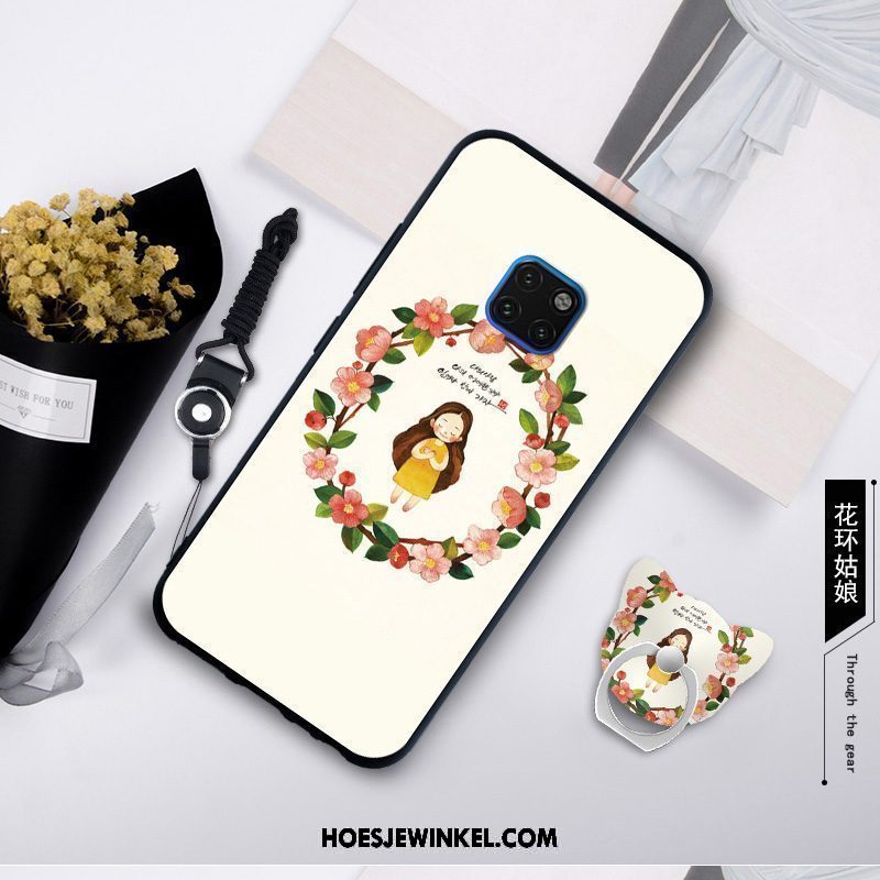 Huawei Mate 20 Rs Hoesje Persoonlijk Siliconen Wit, Huawei Mate 20 Rs Hoesje Kunst Hanger