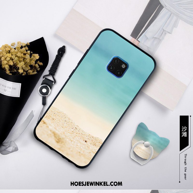 Huawei Mate 20 Rs Hoesje Persoonlijk Siliconen Wit, Huawei Mate 20 Rs Hoesje Kunst Hanger