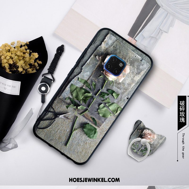 Huawei Mate 20 Rs Hoesje Persoonlijk Siliconen Wit, Huawei Mate 20 Rs Hoesje Kunst Hanger