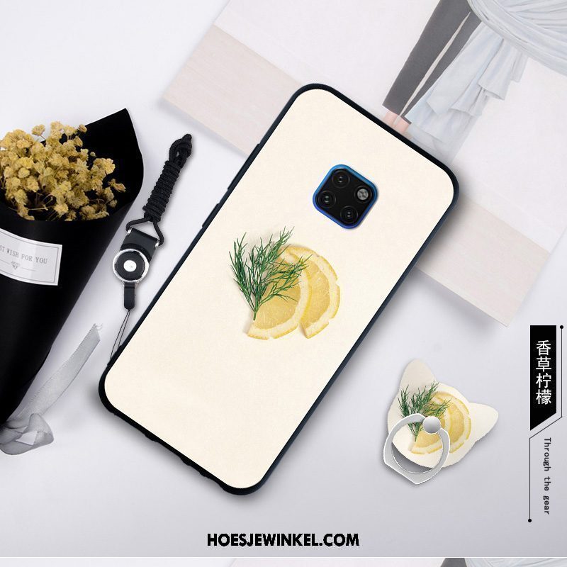 Huawei Mate 20 Rs Hoesje Persoonlijk Siliconen Wit, Huawei Mate 20 Rs Hoesje Kunst Hanger