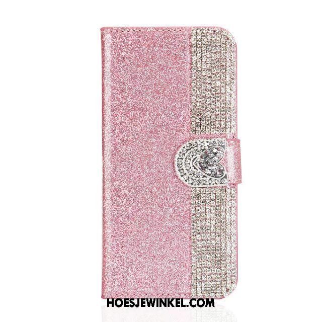 Huawei Mate 20 Rs Hoesje Roze Purper Vlinderdas, Huawei Mate 20 Rs Hoesje Liefde Folio