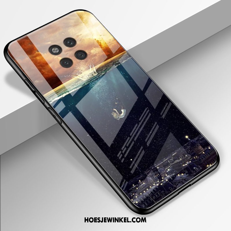 Huawei Mate 20 Rs Hoesje Zwart Hoes Glas, Huawei Mate 20 Rs Hoesje Mobiele Telefoon Bescherming