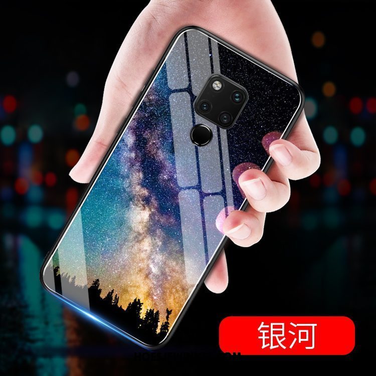 Huawei Mate 20 X Hoesje Anti-fall Glas Mobiele Telefoon, Huawei Mate 20 X Hoesje Hoes Scheppend