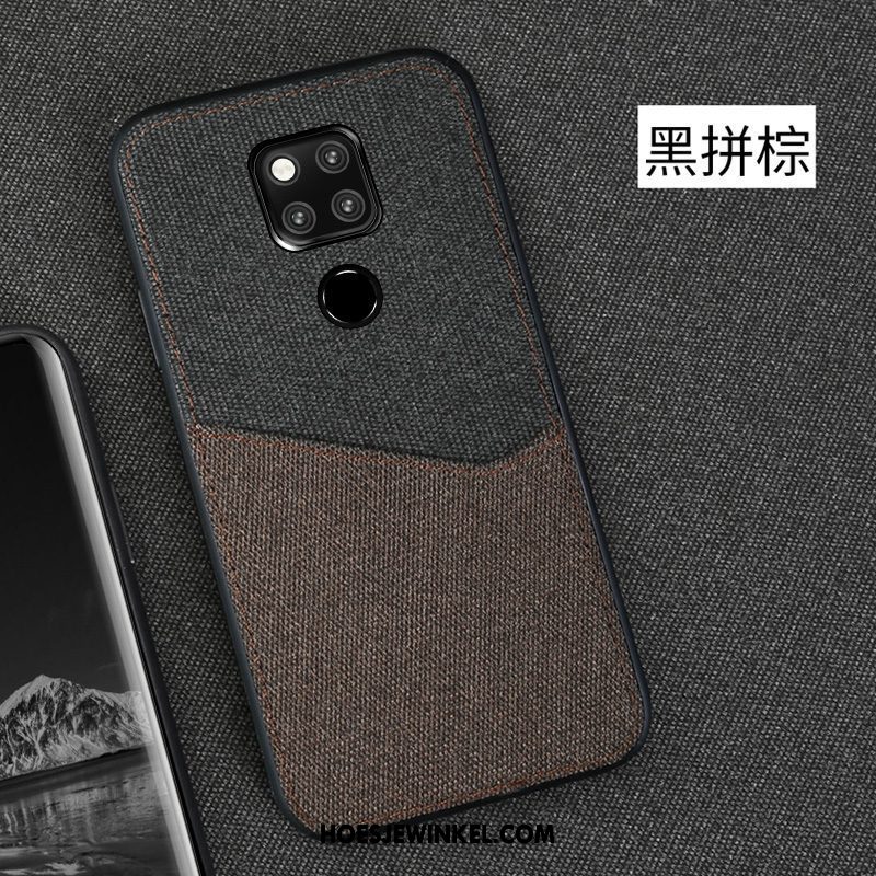 Huawei Mate 20 X Hoesje Bedrijf Doek Bescherming, Huawei Mate 20 X Hoesje Anti-fall Hoes