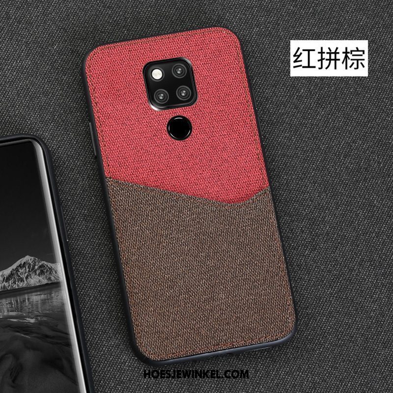 Huawei Mate 20 X Hoesje Bedrijf Doek Bescherming, Huawei Mate 20 X Hoesje Anti-fall Hoes