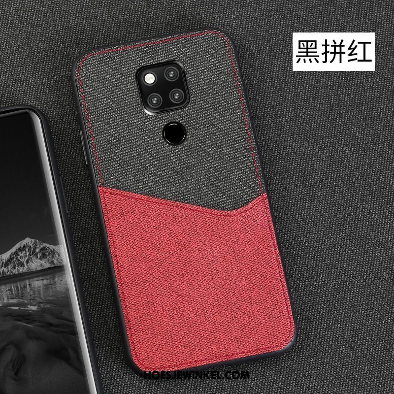 Huawei Mate 20 X Hoesje Bedrijf Doek Bescherming, Huawei Mate 20 X Hoesje Anti-fall Hoes