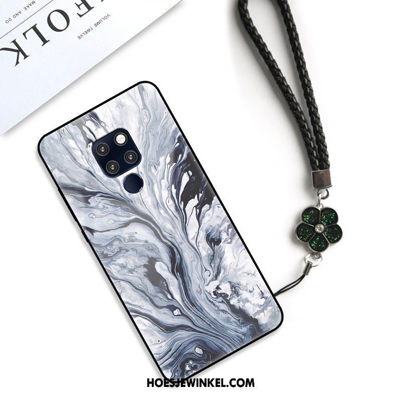 Huawei Mate 20 X Hoesje Bescherming Mobiele Telefoon Lovers, Huawei Mate 20 X Hoesje Anti-fall Blauw